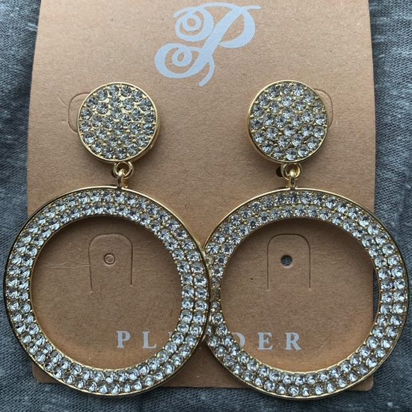 LAST CHANCE! Plunder Brecken crystal earrings - Picture 1 of 2
